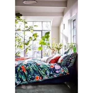 New Anthropologie Holly Organic Cotton Duvet Cover sz King